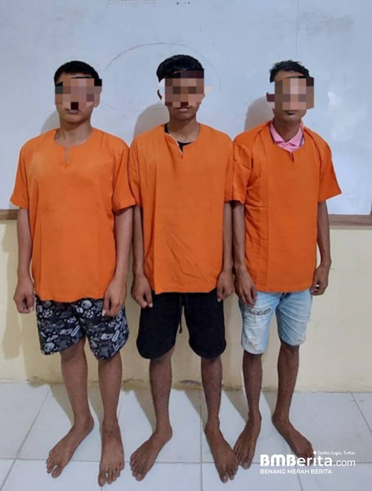 Reskrim Polsek Tapung Hilir Tangkap Pelaku Curat di Desa Sekijang Kec. Tapung Hilir