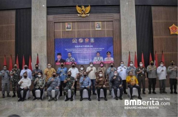 Raker  DPD RI Bahas Penatalaksanaan Sistem Keamanan Laut di Mako Kogabwilhan I