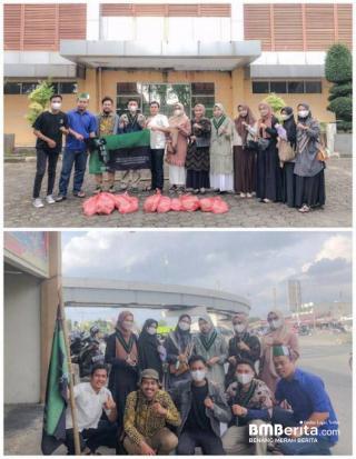 HMI Korkom UIR melanjutkan kegiatan HMI Berbagi,Makanan Gratis Kepada Masyarakat Pekanbaru