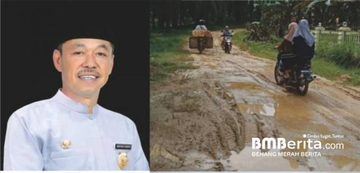 Respon Cepat Bupati Rohil Aduan Masyarakat Dusun Bangun Jaya, Bupati: Kita Akan Perbaiki Jalan Yang Rusak