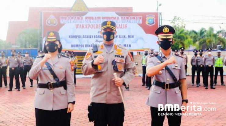 Kapolres Bengkalis Pimpinan Apel Sertijab Wakapolres