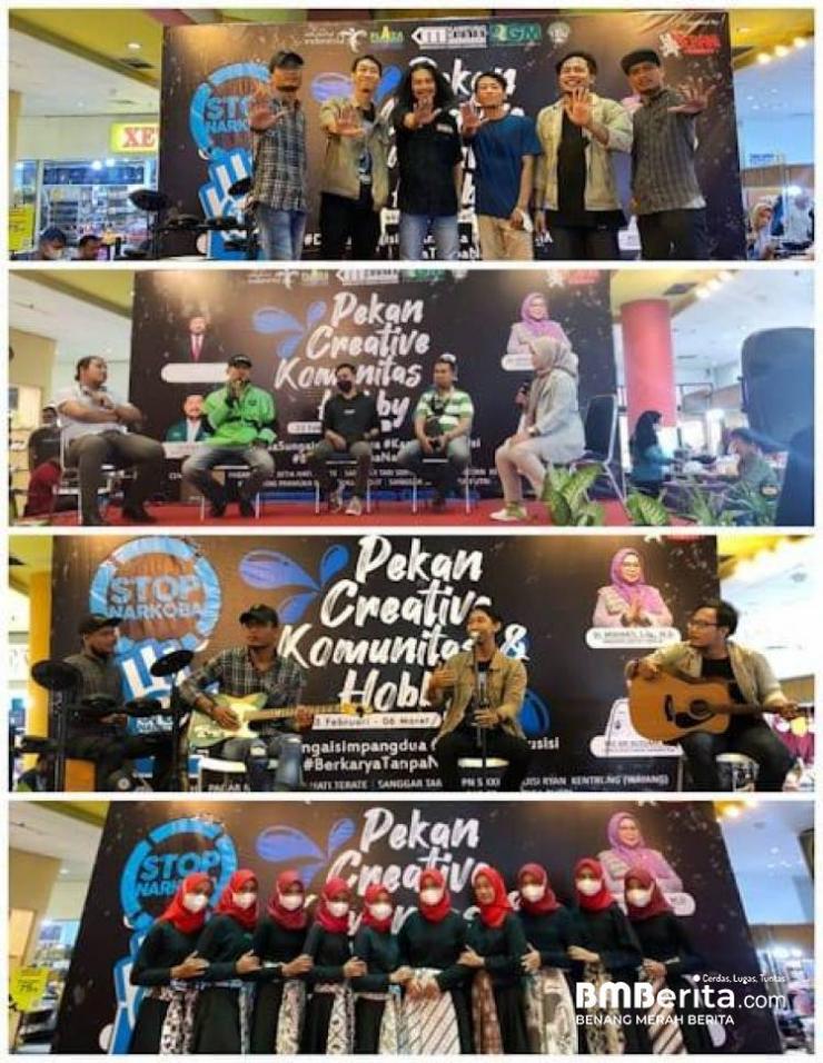Ditaja Desa Sungai Simpang Dua dan Kampung Musisi, Pekan Creatif Komunitas Hoby Diapresiasi Masyarakat