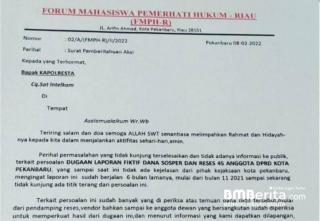 FMPH-R Desak Kejari Pekanbaru Tuntaskan Kasus Dugaan Laporan Fiktif Dana Sosper dan Reses 45 Anggota DPRD Pekanbaru