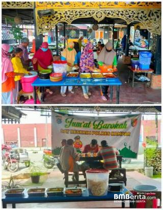 Program Satreskrim Polres Kampar, Jumat Barokah Terus Berbagi Ke Kaum Dhuafa