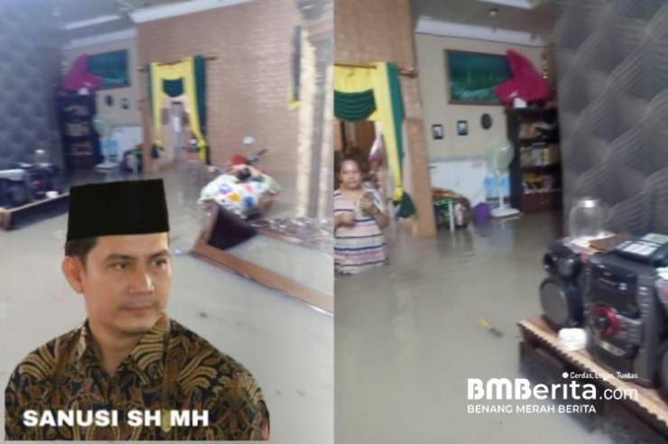 3 Kecamatan di Kabupaten Bengkalis Terandam Banjir, Legislator Bengkalis Sanusi Desak Bupati Prioritaskan Masalah Drainase