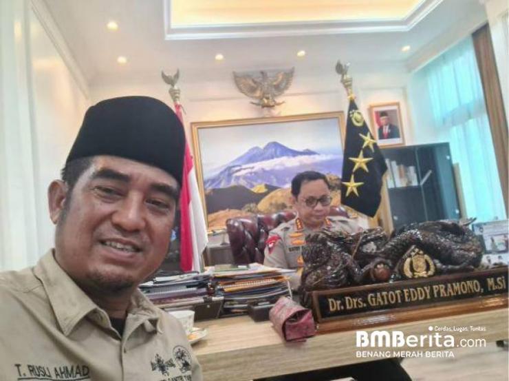 Ketum DPP Santri Tani NU T. Rusli Ahmad, SE,MM lakukan kunjungan Silaturahmi ke Mabes Polri