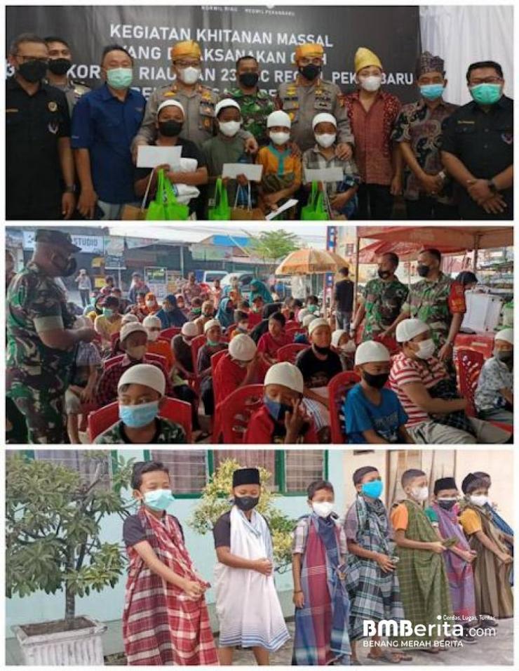 Sambut Ramadhan 1443 H, Koramil 06/Sukajadi Gelar Khitanan Massal