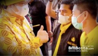 Acungan Jempol Ketum DPP Partai Golkar Buat Bupati Rohil Afrizal Sintong