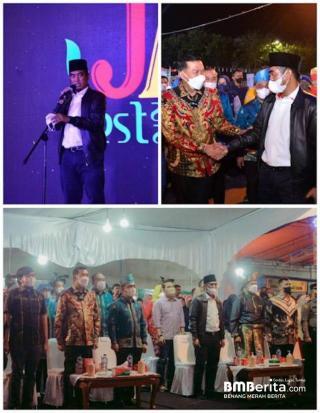 Ketua LPM Riau Rusli Ahmad bersama Wali Kota Pekanbaru Hadiri Soft Opening JAS Festival 2022