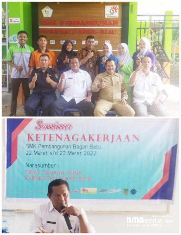 Persiapkan Siswanya, SMK Pembangunan Bagan Batu Gelar Seminar Ketenaga Kerjaan