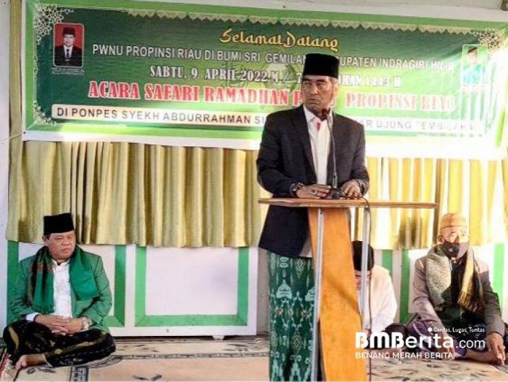 Ketua PWNU Riau dan Jajaran Safari Ramadhan ke Ponpes Syech Abdurahman Siddiq II Tembilahan