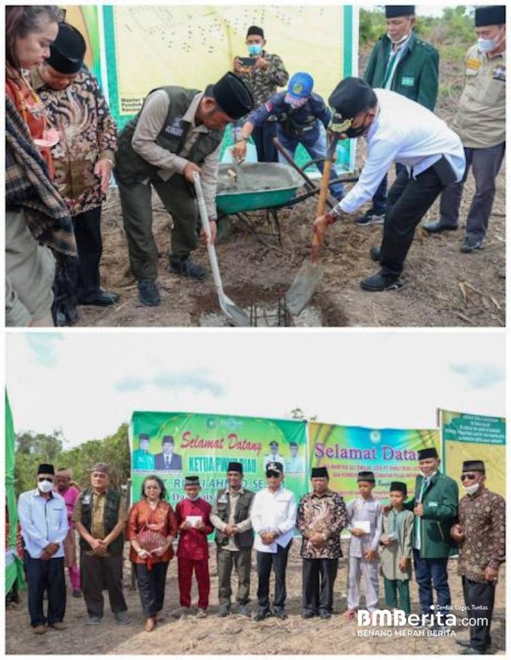 Ketua Umum DPP Santri Tani NU T.Rusli Ahmad Lakukan Peletakan Batu Pertama Pembangunan Ponpes Santri Tani