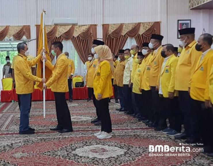 Pengukuhan DPD ll Golkar Rohil, Afrizal Sintong Targetkan Jadi Pemenang Pada Pemilu dan Pilkada 2024