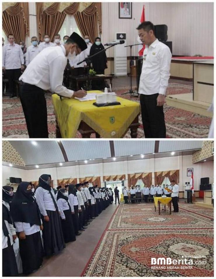 Bupati Rohil Serahkan 226 SK CPNS Menjadi PNS Formasi 2018