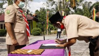 Kakwarcab Siak Lantik Pengurus Mabiran, Kwarran dan LPK di Dua Kecamatan