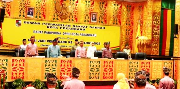 Rapat Paripurna DPRD Pekanbaru Sambut HUT Kota Pekanbaru ke 238