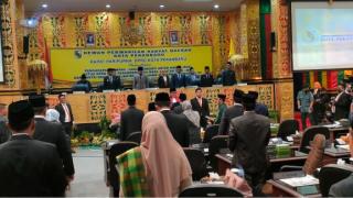 Rapat Paripurna DPRD Pekanbaru Dalam Rangka Pengambilan Sumpah jabatan Ketua DPRD Pekanbaru