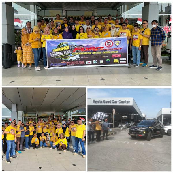 Bangun Kekompakan, Forci Chapter Riau Bersama Agung Toyota SM Amin Gelar Touring Lintas Provinsi