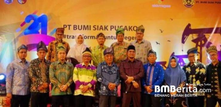 Sekda Arfan Hadir Syukur PT Bumi Siak Pusako ke 21