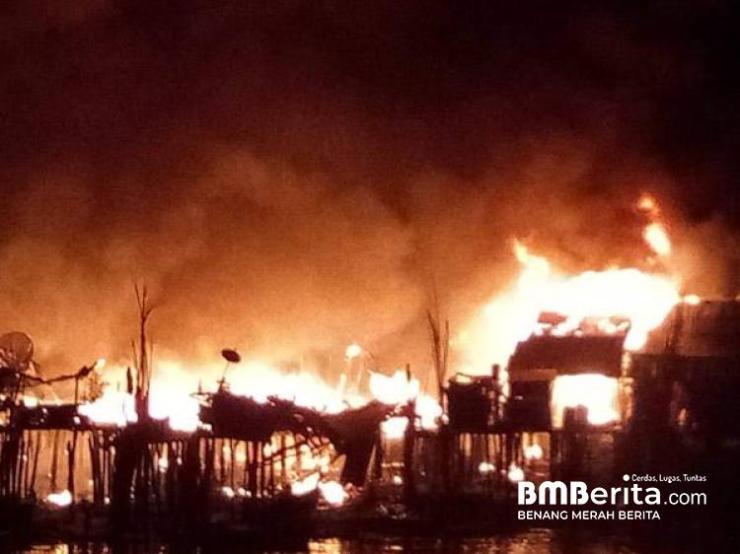 Jago Merah Membara, 15 Rumah Warga di Desa Panglima Raja Terbakar
