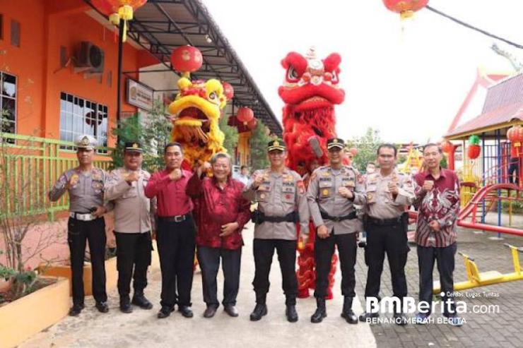 Perayaan Tahun Baru Imlek, Polres Inhil Tinjau Vihara Budi Bhakti