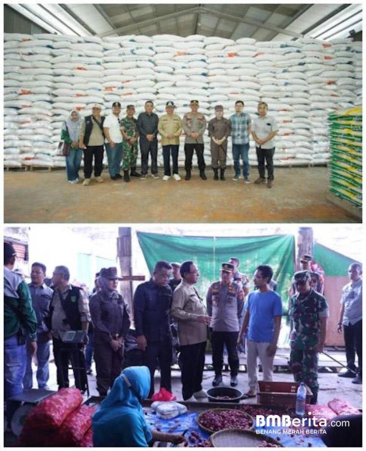 Kapolres Inhil bersama Forkopimda Pantau Ketersediaan Bahan Pokok Jelang Ramadhan