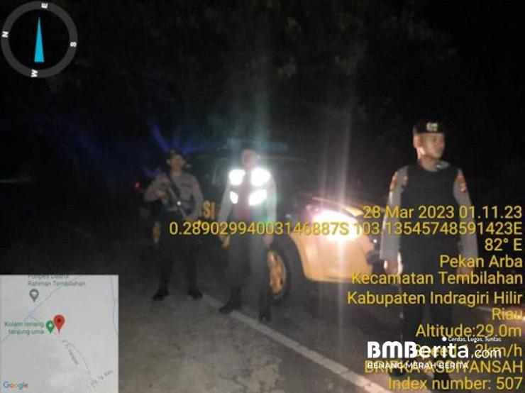 Antisipasi Gangguan Kamtibmas Saat Sahur, Polres Inhil Siaga di 9 Titik Lokasi