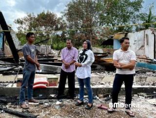 Wakil Ketua Komisi II DPRD Kampar, Haswinda Kunjungi Korban Kebakaran di Tambang