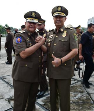 "Sembringa"  Wakil Bupati Inhil H.Syamsuddin Uti Menghadiri Hari Ulang Tahun (HUT) Ke-73 Satpol-PP dan HUT ke-61 Satlinmas