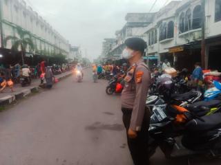 Siap Melayani Sat Samapta Polres Inhil Polda Riau Rutin Melaksanakan giat Strong Point di Pagi Hari
