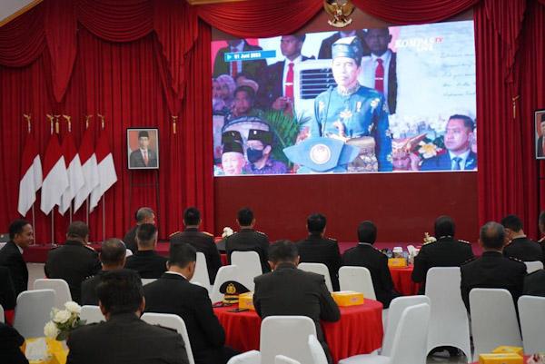 Kapolda Riau Ikuti Upacara Peringatan Hari Lahir Pancasila Secara Virtual