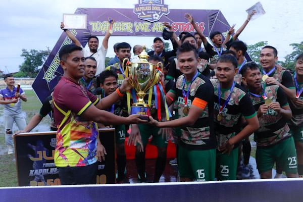 Bukit Agung FC Keluar Sebagai Juara Kapolres Inhil Cup 2023