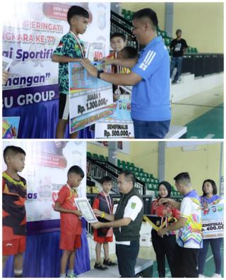 Final Badminton Kapolres Inhil Cup Kategori Anak-anak