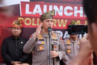 Guna Meningkatan Keamanan dan Pendekatan dengan Masyarakat, Polda Riau Launching Polisi RW Serentak Seluruh Jajaran