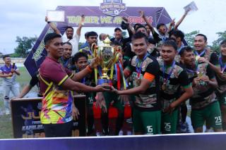 Bukit Agung FC Keluar Sebagai Juara Kapolres Inhil Cup 2023