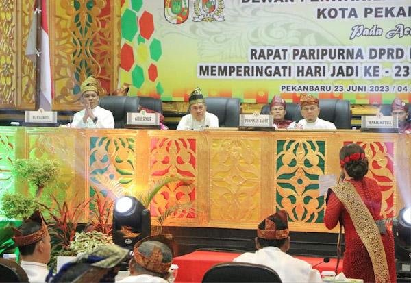 Paripurna Istimewa HUT 239 Pekanbaru Sukses Digelar, Ini Harapan Ketua DPRD