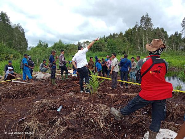 Diduga Lahan Kelompok Tani Diserobot PT.PMBN untuk Bangun Tower, Warga Langgam Minta Keadilan 