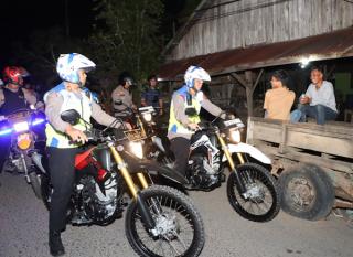 Kapolres Inhil Pimpin Langsung Patroli Malam Blue Light
