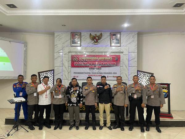Polres Pelalawan Gelar Latihan Pra Operasi Mantap Brata Lancang Kuning 2023-2024