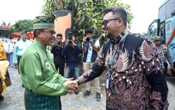 Dukung Pemberantasan Korupsi, Bupati Inhil Sambut Kedatangan Rombongan Roadshow Bus KPK RI