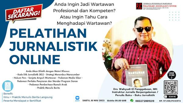 Pendaftaran Masih Dibuka, Ayo Daftar Jadi Peserta Pelatihan Jurnalistik Online 
