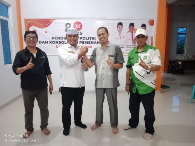 Silaturahmi DPC PKB Kota Dumai Dengan DPD PKS Kota Dumai Penuh Keakrapan