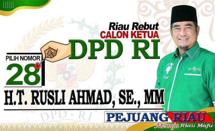 Visi Misi HT Rusli Ahmad Calon DPD RI no 28