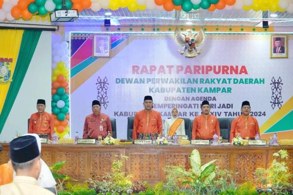 DPRD Kampar Gelar Sidang Paripurna Istimewa HUT Kampar Ke 74