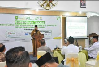 Baznas Gelar Bimtek, Bupati Harapkan UPZ Masjid dan Mushalla Lebih Berkualitas