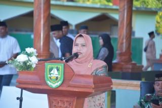 Bupati Kasmarni Ajak Umat Muslim Tingkatkan Imtaq Di Bulan Ramadhan, Dan Ingatkan Warganya Tidak Bakar Lahan Diuaca Ekstrim