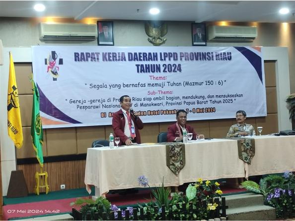 Pengurus LPPD Rohil Menghadiri Rakerda LPPD provinsi Riau di Hotel Angkasa Garden pekanbaru