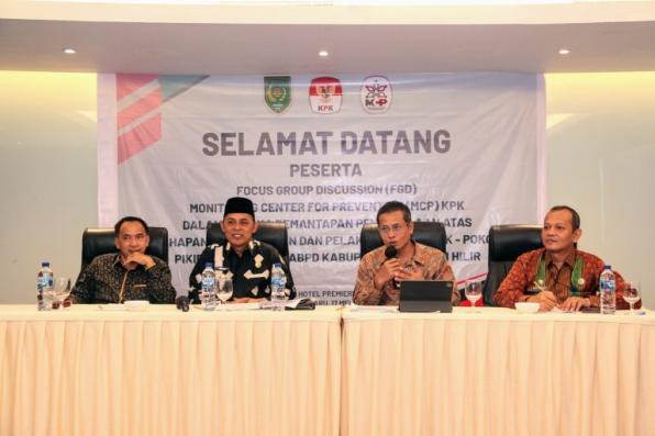 Pj Bupati Herman Buka Sosialisasi Anti Korupsi Untuk Pimpinan dan Anggota DPRD Inhil