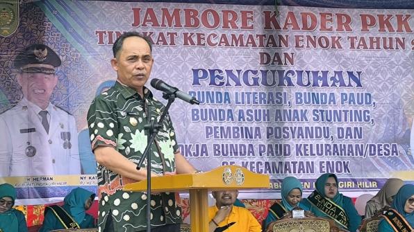 Jambore Kec. Enok, PJ Bupati Inhil Harap Kader PKK Berperan Aktif Dimasyarakat