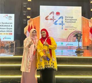 Pj Ketua TP PKK Inhil Hadiri Peringatan HUT Ke-44 Dekranas dan HKG ke-52 PKK 2024